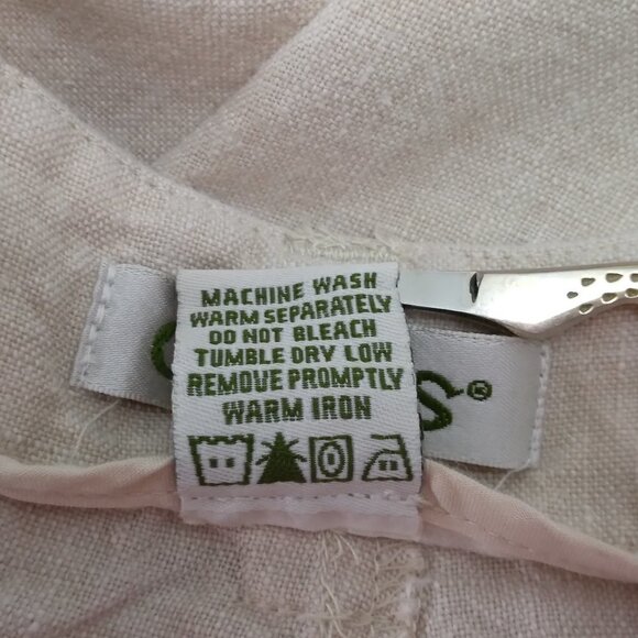 Orvis | 100% Linen Natural Oatmeal Casual Pants | Size 20 - Picture 7 of 8